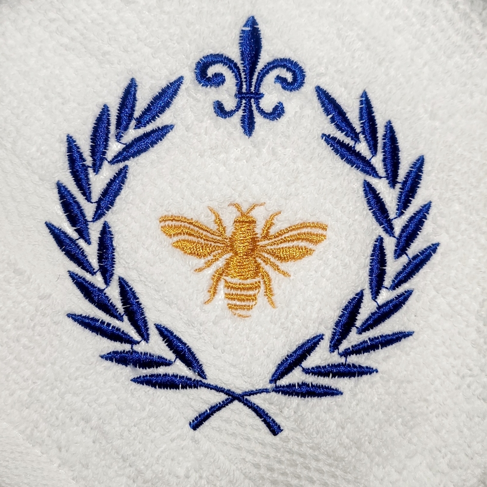 1pc Imperial Bee Embroidered Towel Set - Picture 2 of 4